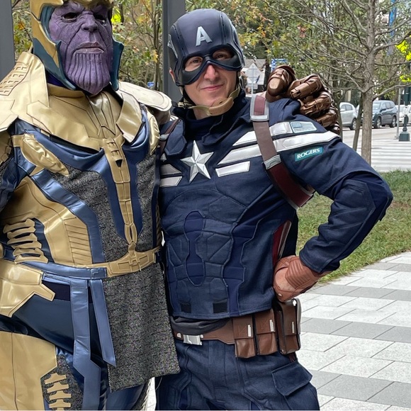 Captain America  Cosplay Jacket with Accessories - Picture 2 of 2